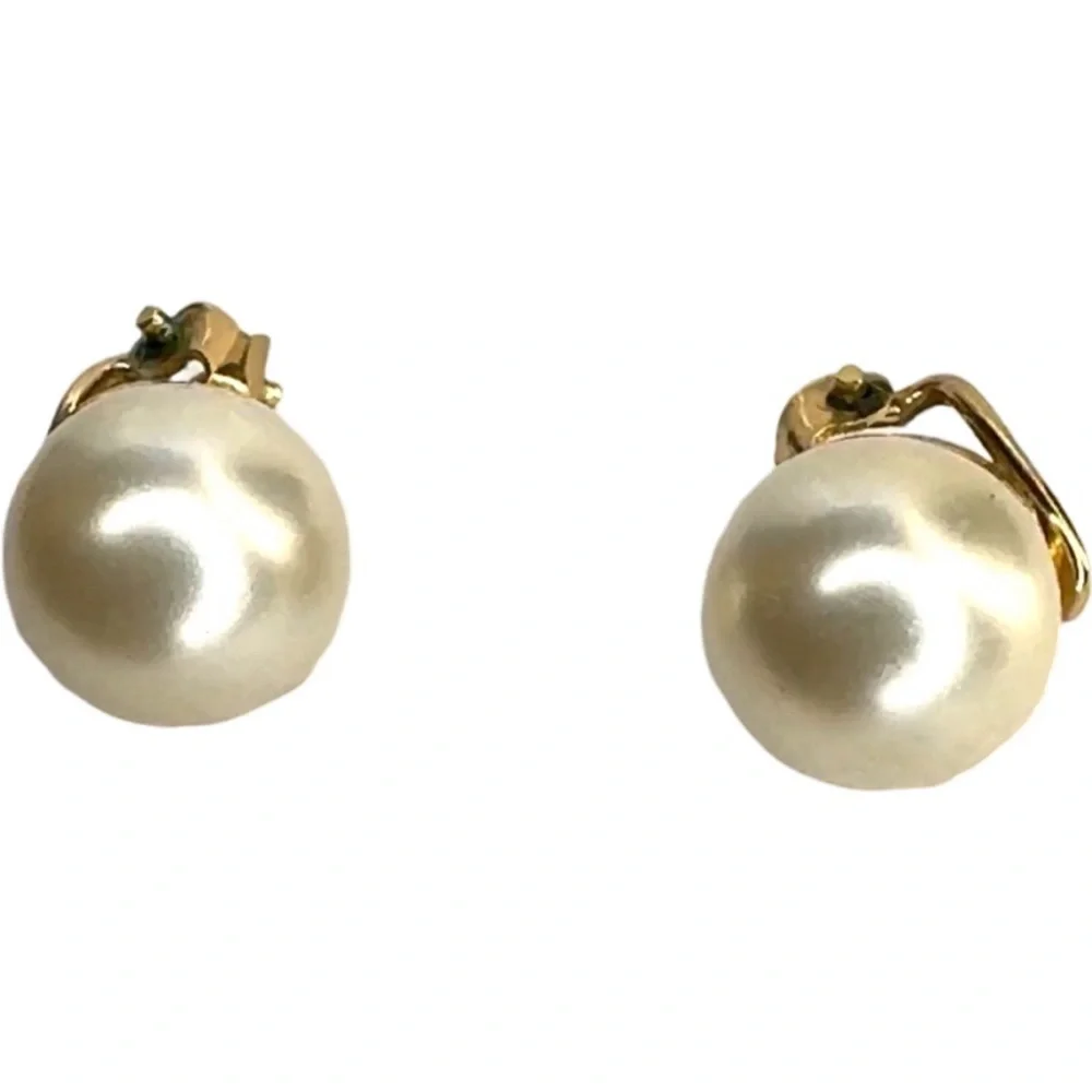 Christian Dior 100% authentic rare vintage 1960s classic pearl clip earrings - Picture 5 of 12